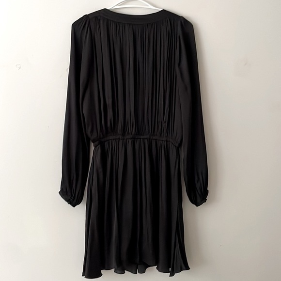 EUC Aritzia Wilfred pleated black waisted dress. Size M. - Picture 2 of 9